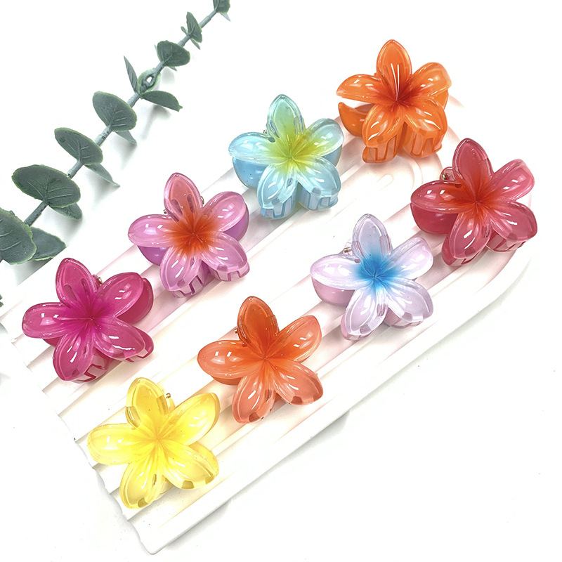 ​​4cm Egg Hair Clips - Colorful Small Flower Hairpins For Girls (Cute, Anti-Frizz, Sweet Hair Accessories)​​