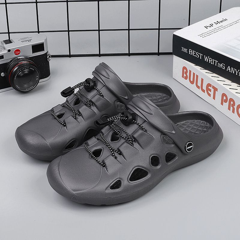 2023 new lace-up EVA outdoor hole soft trend summer beach shoes spot wholesale a generation of hair_voghion.com