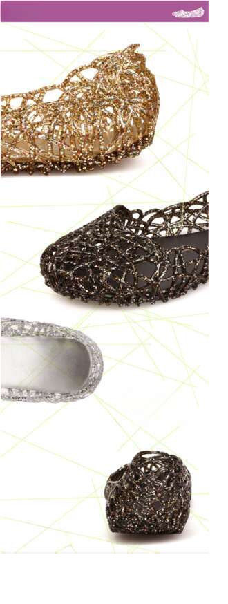 Baotou Sandals Summer Crystal Hollow Dance Flat Soft Bottom Hole Jelly Women's Shoes_voghion.com