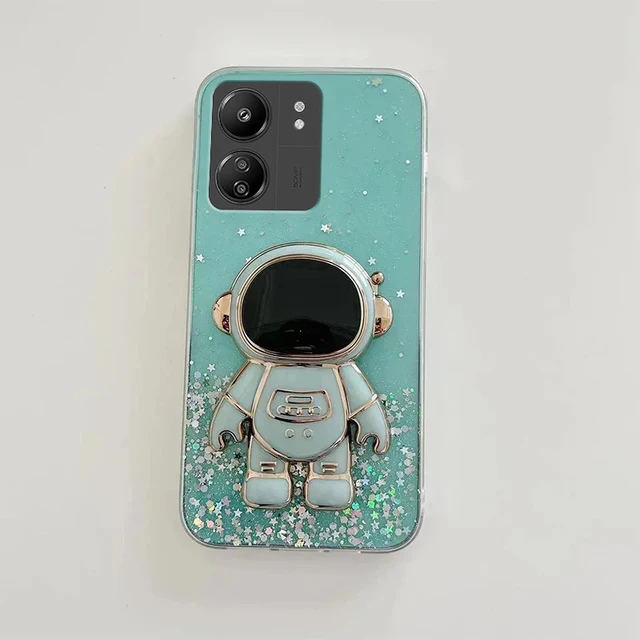 Poco X6 M6 X5 X3 C65 C55 F5 Space Bear Halterung Telefonhülle für Mi 13T Pro 12T 13 Lite Transparente Abdeckung_voghion.com