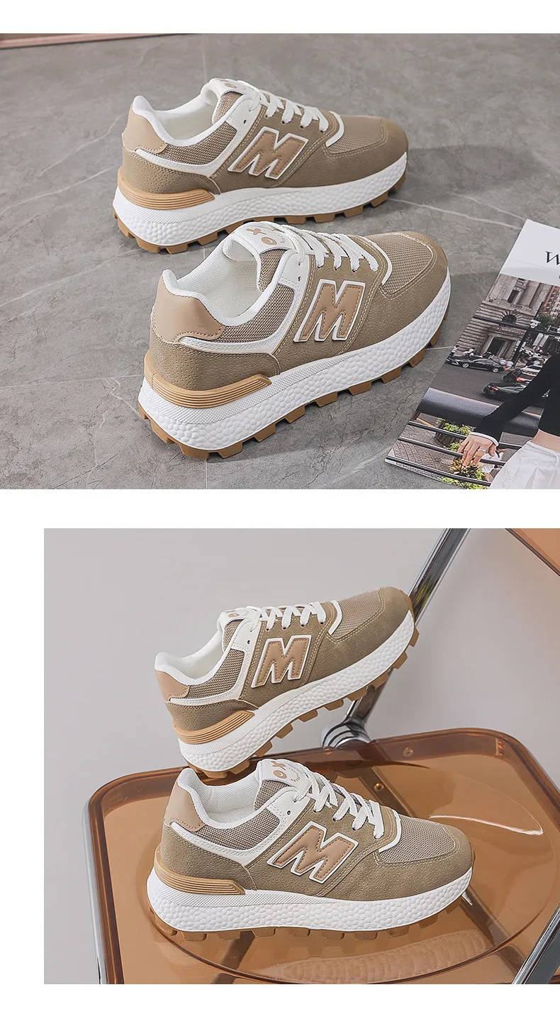 gratis fragt designer dame mænd sneakers sport sort grå brun løbesko åndbare athleisure løbesko_voghion.com