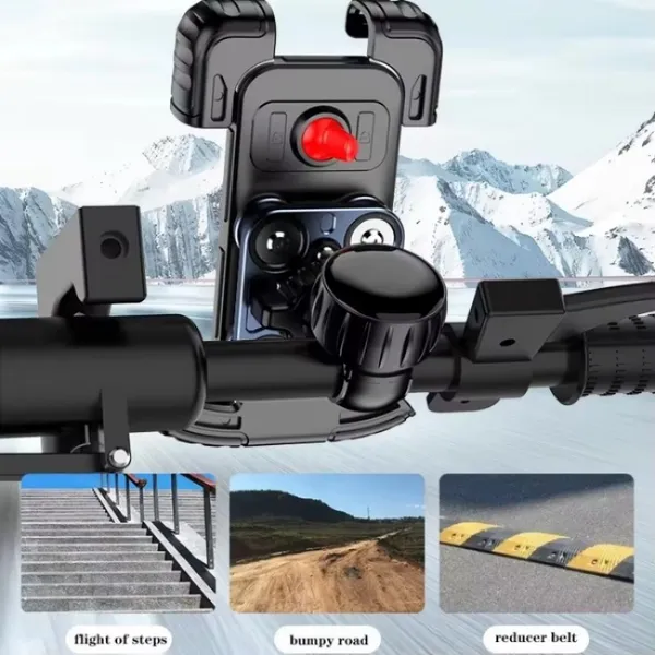 Universal Smartphone Mount For Bicycle And Motorcycle 360 Rotation_voghion.com