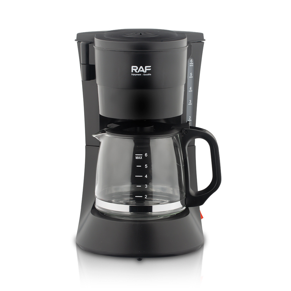 Macchina per caffè americano elettrica da 600 ml - Macchina per caffè americano compatta con filtro riutilizzabile (nera, spina UE/USA/Regno Unito, stile Ins)_voghion.com