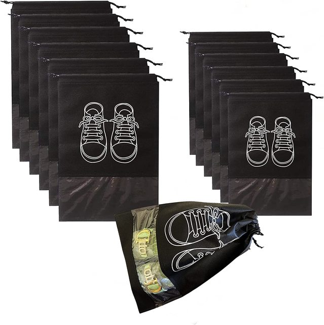 10 stücke Schuhe Lagerung Taschen Closet Organizer Vlies Reise Tragbare Tasche Wasserdichte Tasche Kleidung Klassifizierte Hängende Tasche_voghion.com