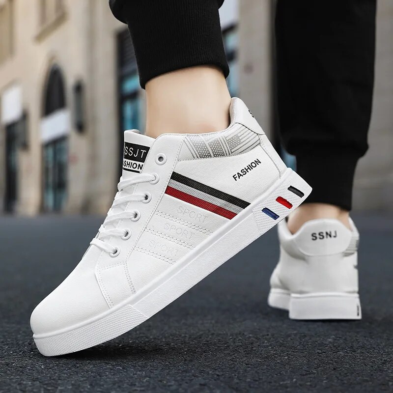 Männer Schuh 2024 Neue Atmungsaktive Casual für Männer Frühling Herbst Mode Nicht-Slip Männliche Turnschuhe Weiß Plattform Skateboard_voghion.com