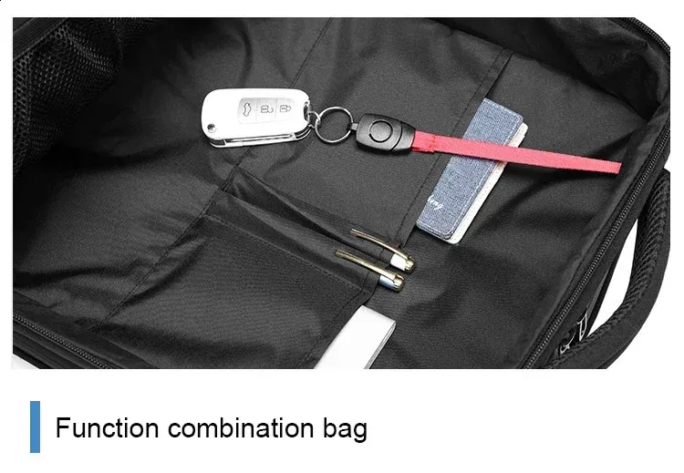 Airback Travel Men 16 inch Laptop Backpacks Vacuum Compression Expandable Business Back Pack School Backpack 240730_voghion.com