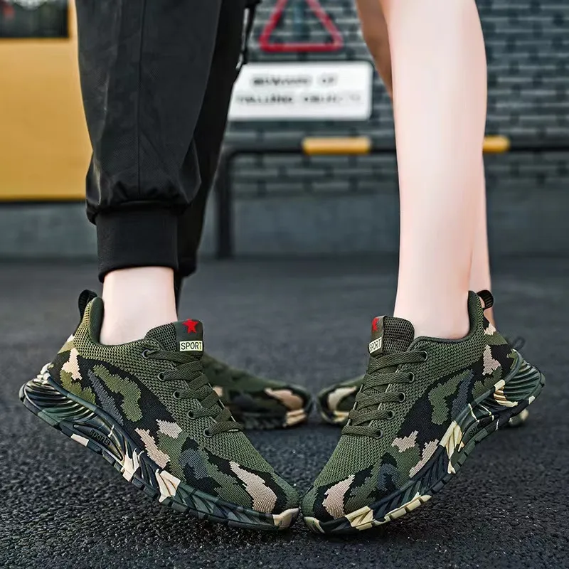 Camouflage Running Shoes For Men Breathable Summer Trainers_voghion.com