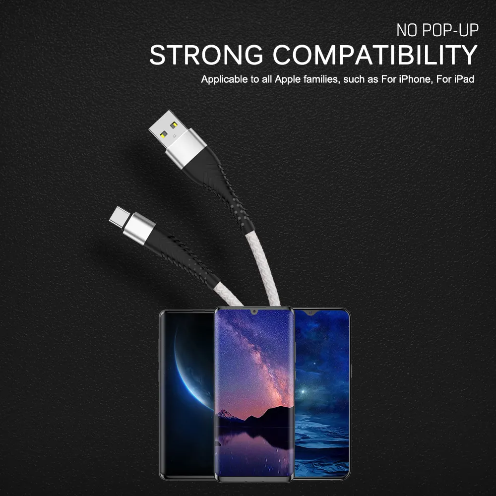 USB Typ C Kabel Daten Ladegerät Für Samsung A50 A51 Huawei Xiaomi Redmi Hinweis 8 Schnell Ladung Lange Draht 2m 3m Handy_voghion.com