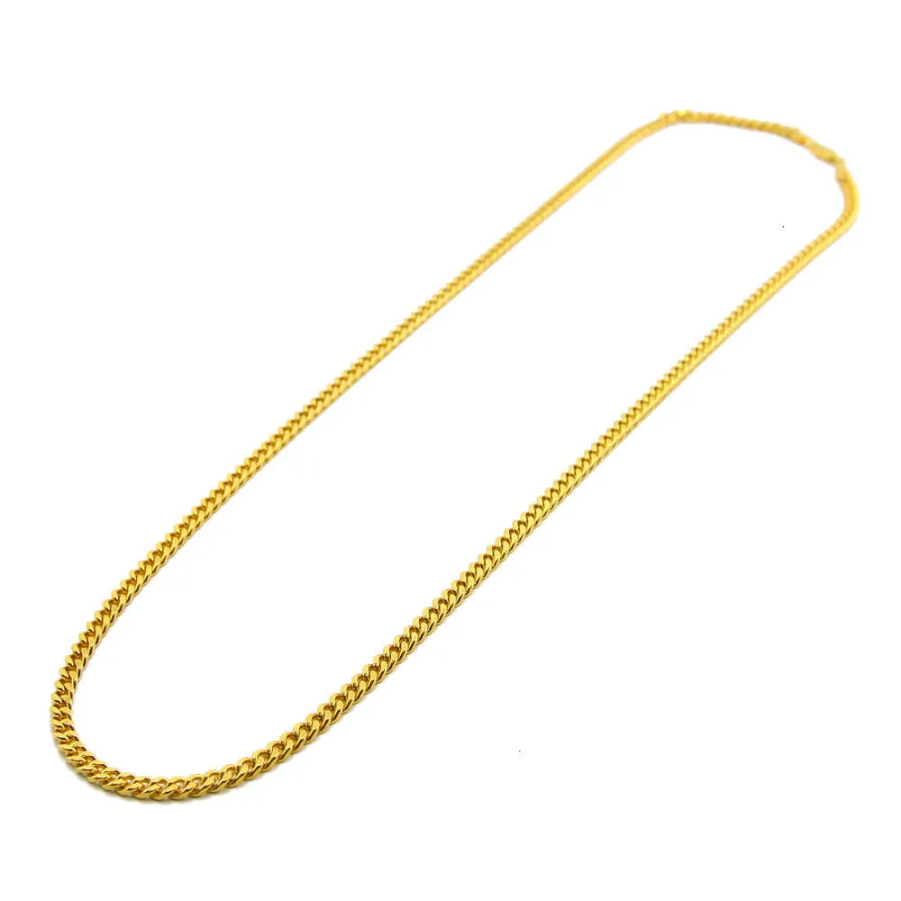 Collana Hip Hop cubana placcata Miami da uomo con ciondolo a catena in oro sterling, maglia cubana in argento_voghion.com