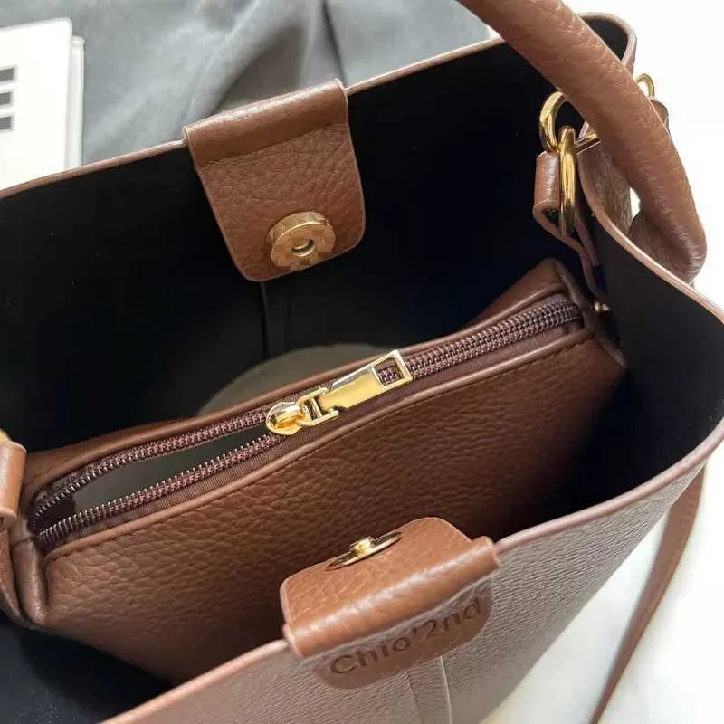 Borsa a secchiello retro donna borsetta a spalla e tracolla chic_voghion.com