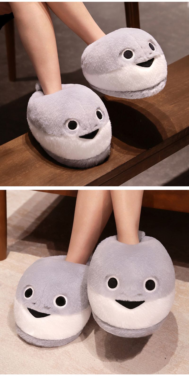 Autumn and winter turtle series shoes cartoon cute bag with home warm plush slippers cotton drag_voghion.com