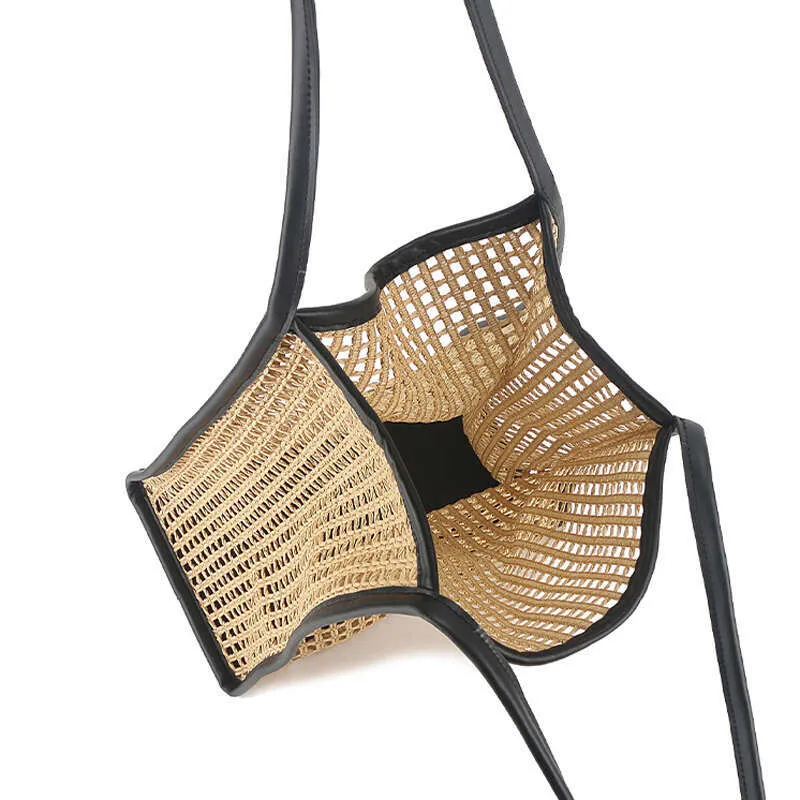 Stroh-tragetasche Für Damen Große Strandtasche Für Den Alltag_voghion.com