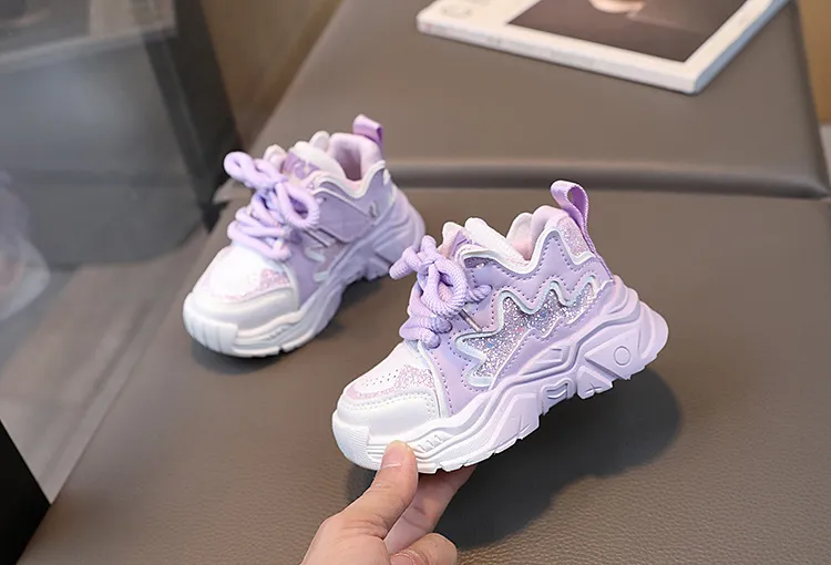 Scarpe da ginnastica per bambini, da tennis e da corsa, in pelle, per bambini, alla moda, con suola morbida, per neonati e bambini._voghion.com