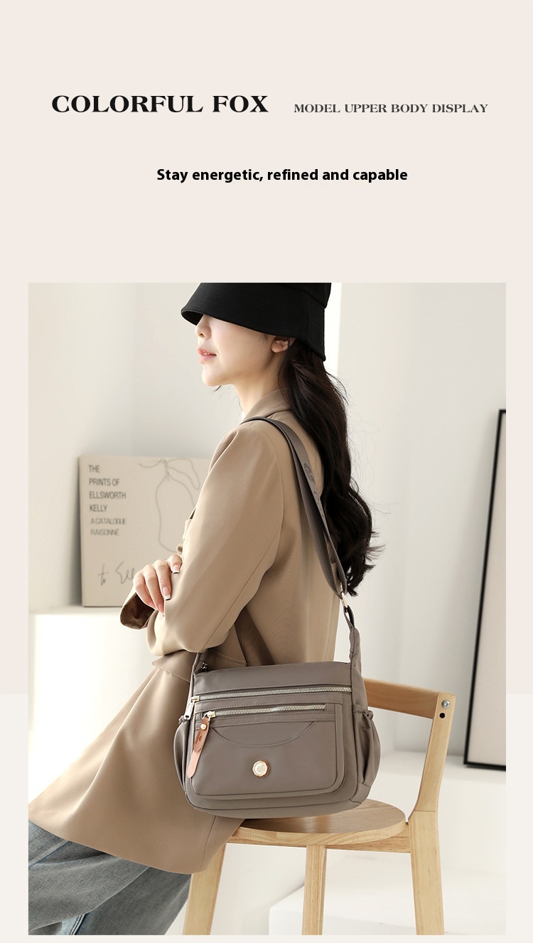 Borsa a tracolla donna multitasche grande borsa a spalla in nylon_voghion.com