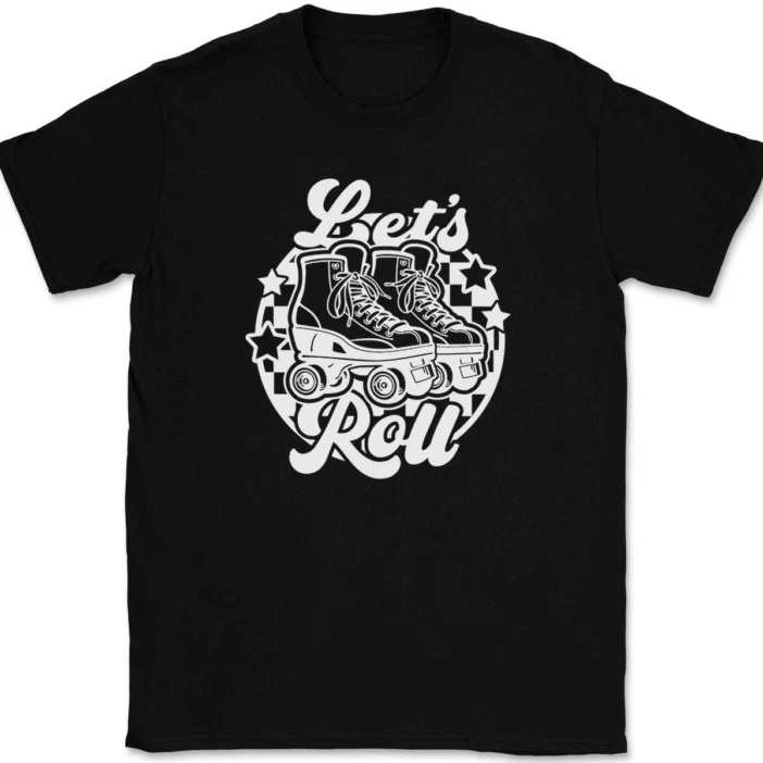 Let's Roll Roller Skating T-shirt Funny Hobby Gift For Men Women_voghion.com