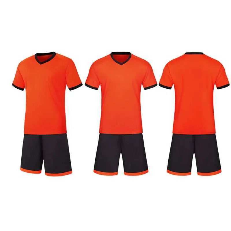 Kein Muster Kurzarm Uniform Fußball Training Kleidung Sommer Sportswear Kid Fußball Kleidung Sets Z250211_voghion.com