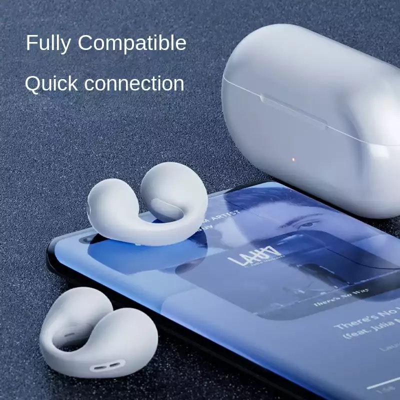 TWS bone conduction headset Bluetooth headset Sports headset waterproof, hi fi stereo microphone noise reduction_voghion.com
