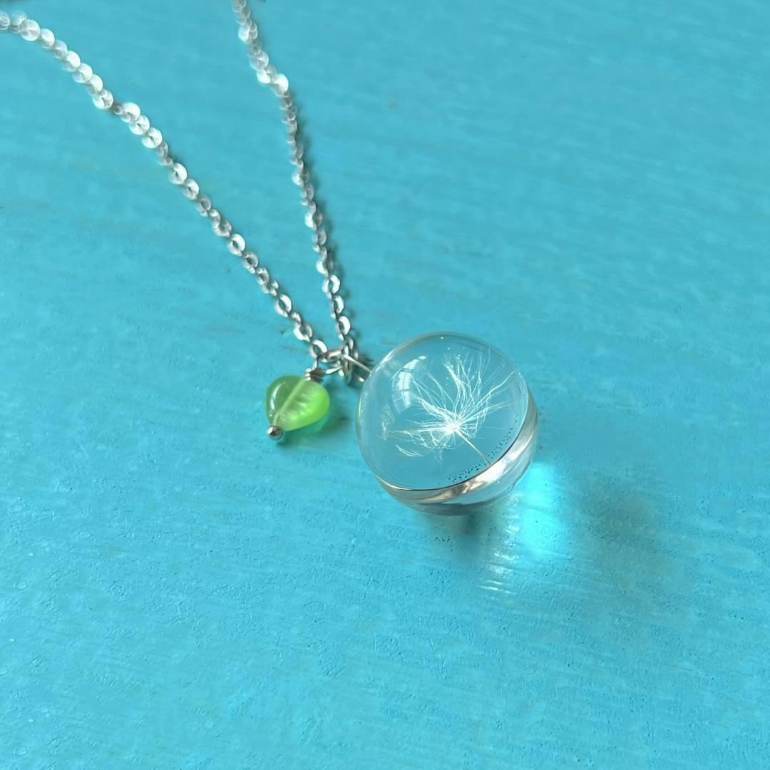 Gioielli e accessori Collana con ciondolo a forma di tarassaco fresco e nicchia_voghion.com