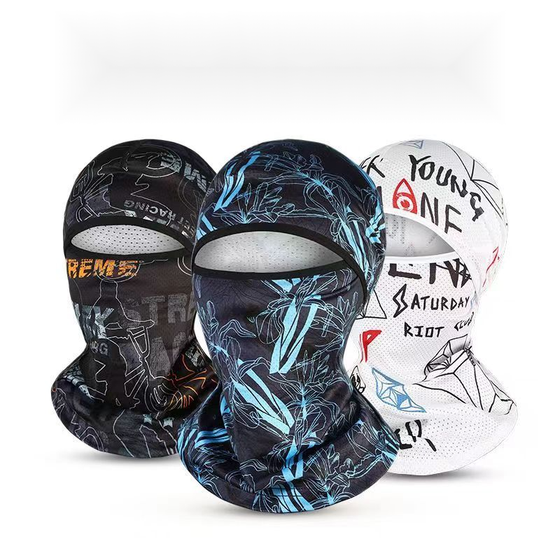 New summer headgear with ice silk, sun UV protection, riding face mask, cool, quick drying, breathable outdoor helmet_voghion.com