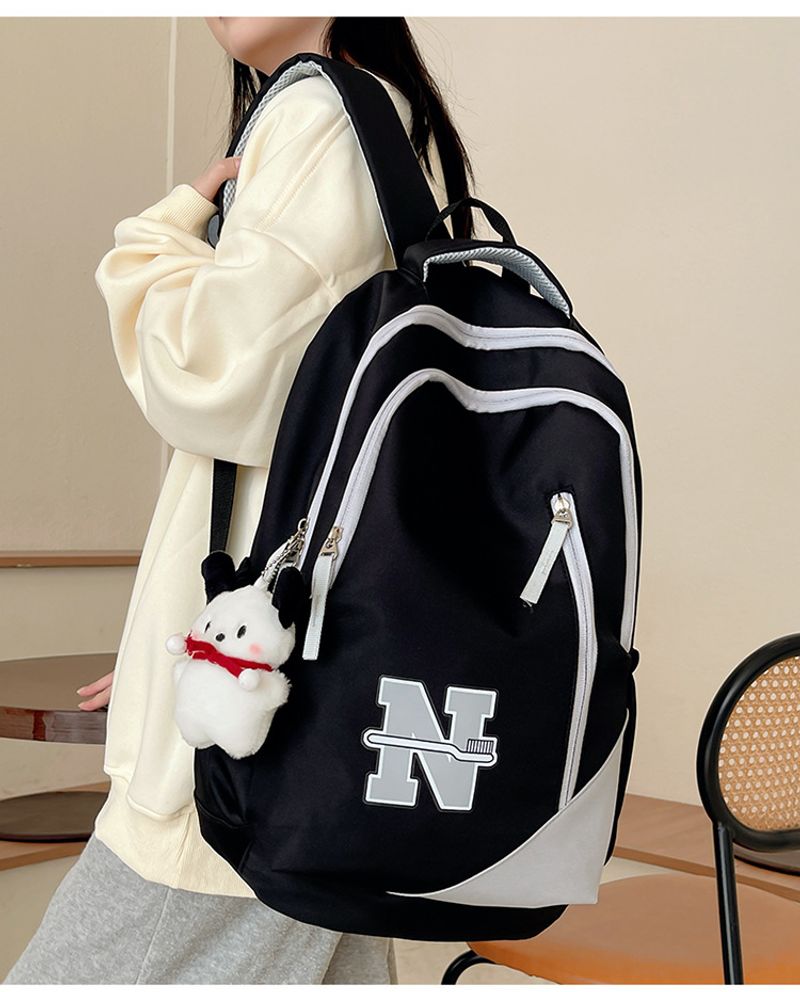 Mochila masculina e feminina de grande capacidade, à prova d'água, resistente ao desgaste, bolsa de viagem para curta distância ao ar livre, simples e_voghion.com