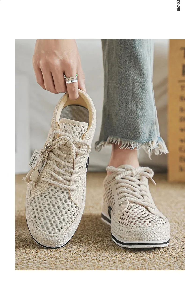 Air Mesh Sneakers For Men Breathable Summer Lightweight Shoes_voghion.com