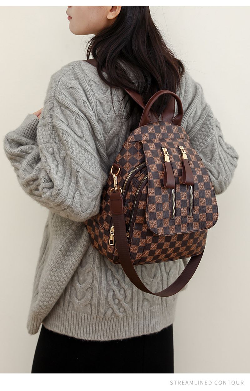 British New Fashion European American Style Retro And Trendy Bra Bag Dual-use Women's Backpack_voghion.com