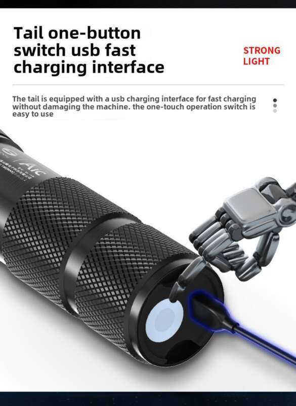 Mini Portable Rechargeable Flashlight For Outdoor And Home Use With Strong Light And Long - Range Shooting_voghion.com