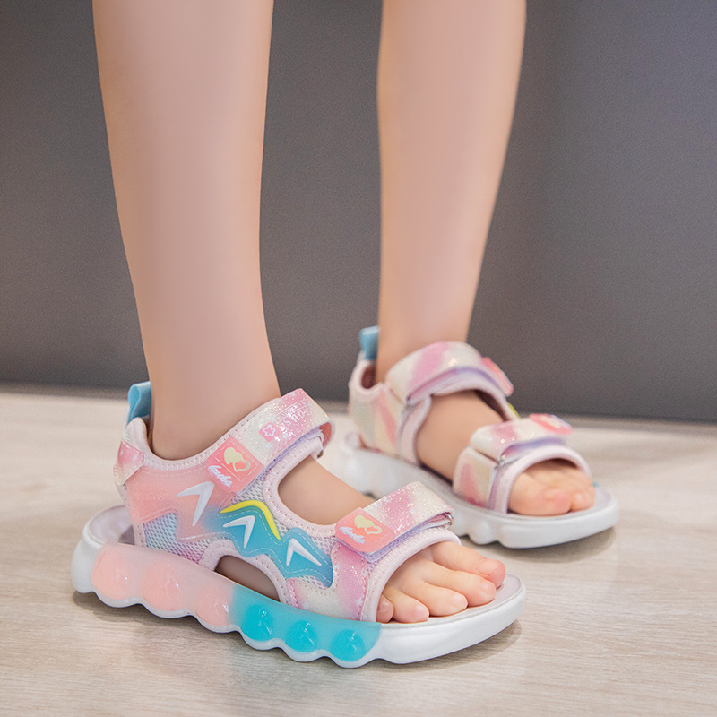 24 Sommer Neue Kindersandalen für Jungen Mädchen Freizeit Strand Sport Weiche Sohle Leichte und Bequeme Schülerschuhe_voghion.com
