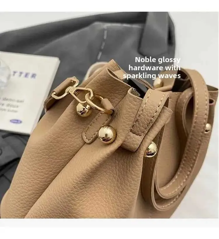 Bag Korean Versatile Bucket Spring And Summer Broadband Shoulder Messenger Bag Womens Handba241128_voghion.com