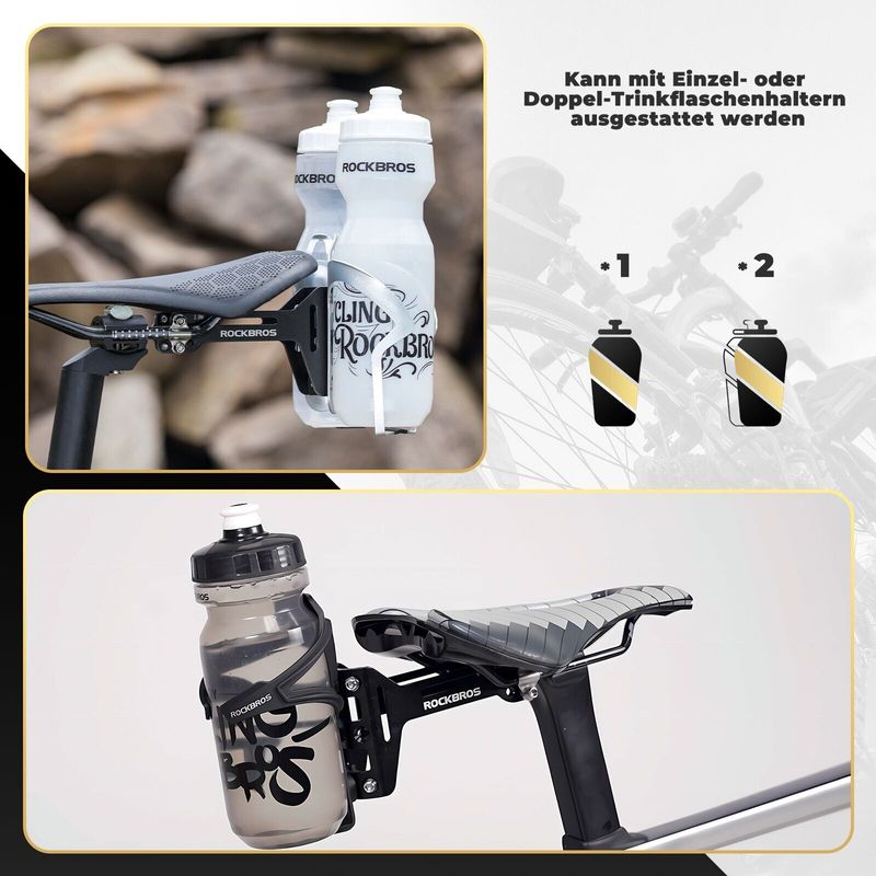ROCKBROS Bicycle Water Adapter Drinking Bottle Saddle Holder Alu MTB_voghion.com