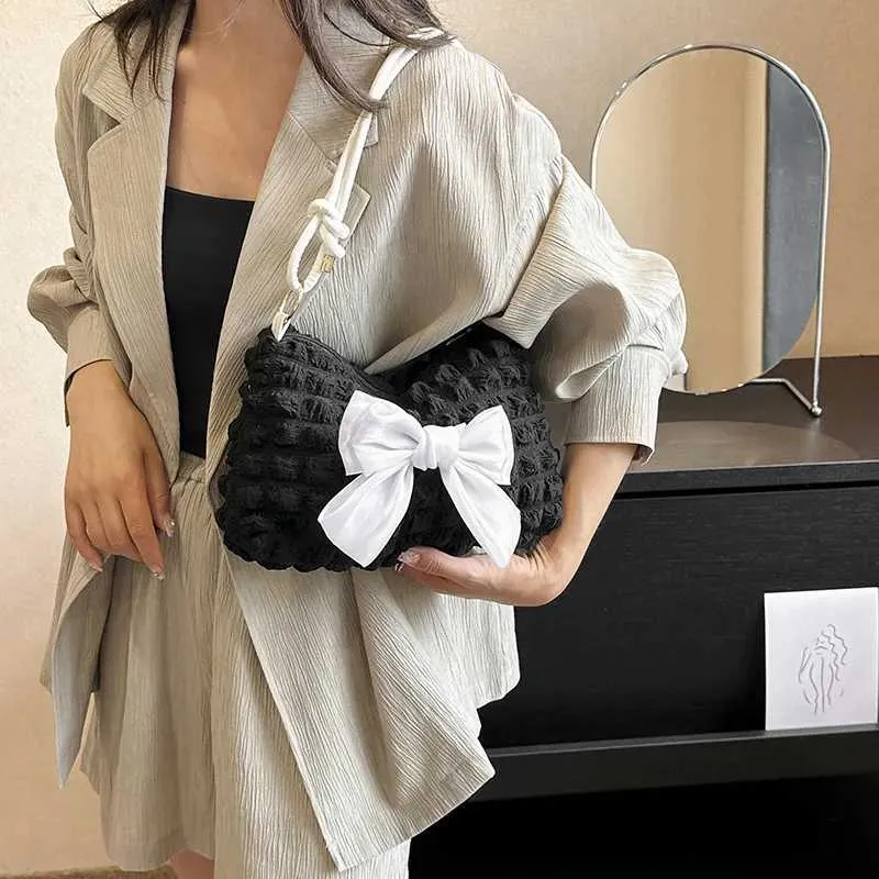 Women's Bow Shoulder Bag Handbag Elegant Style Fashion Accessory_voghion.com