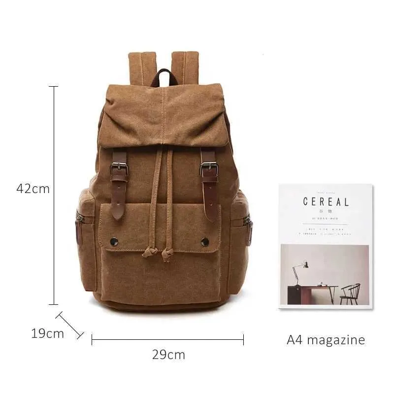 Vintage lõuendiga sülearvuti seljakott meestele Mochila Feminina mood vargusvastane naiste reisiseljakott kooli seljakott C241031_voghion.com