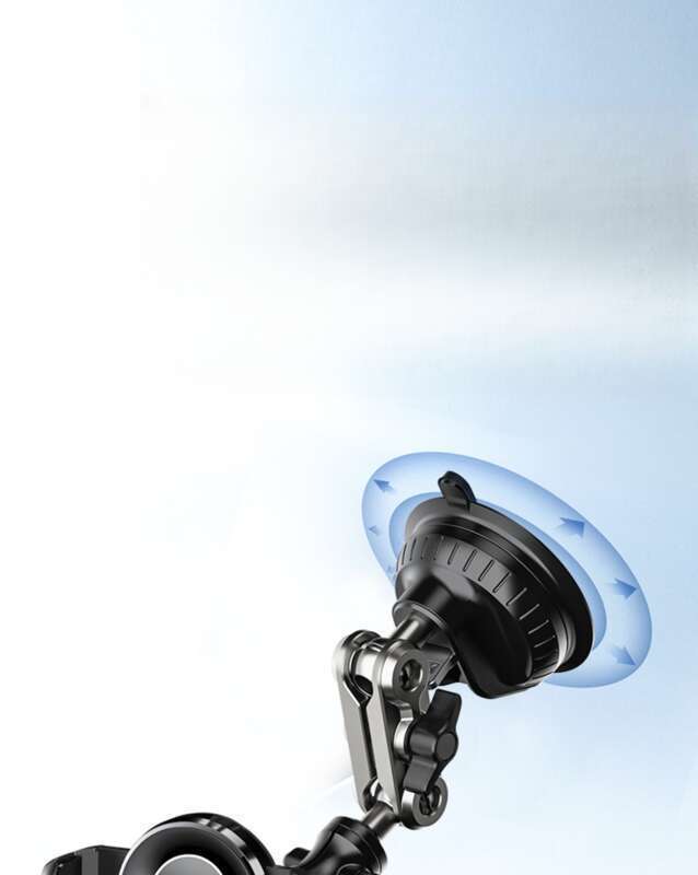 Suport de telefon pentru fotografie montat în mașină, Unghi de vizualizare auto, Ventuză DJI Gopro, Cameră video cu mișcare, Dispozitiv Pan Tilt_voghion.com