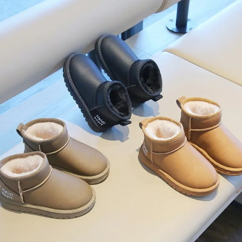 Dječje snježne zimske pamučne modne neklizajuće mekane cipele za malu djevojčicu Littlesprouts Boy Plus Veet debele tople čizme_voghion.com