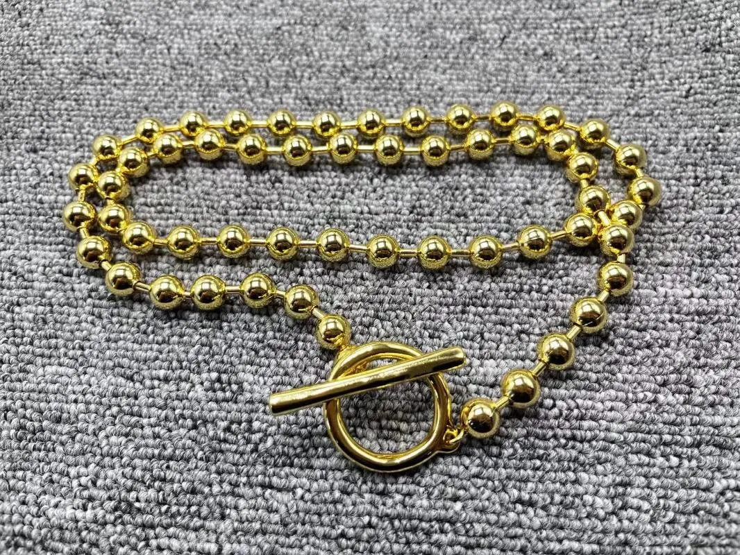 Catene 2024 Moda Elettroplaccato Argento Colore Anello Collana 14K Oro Gioielli per le Feste Regalo_voghion.com