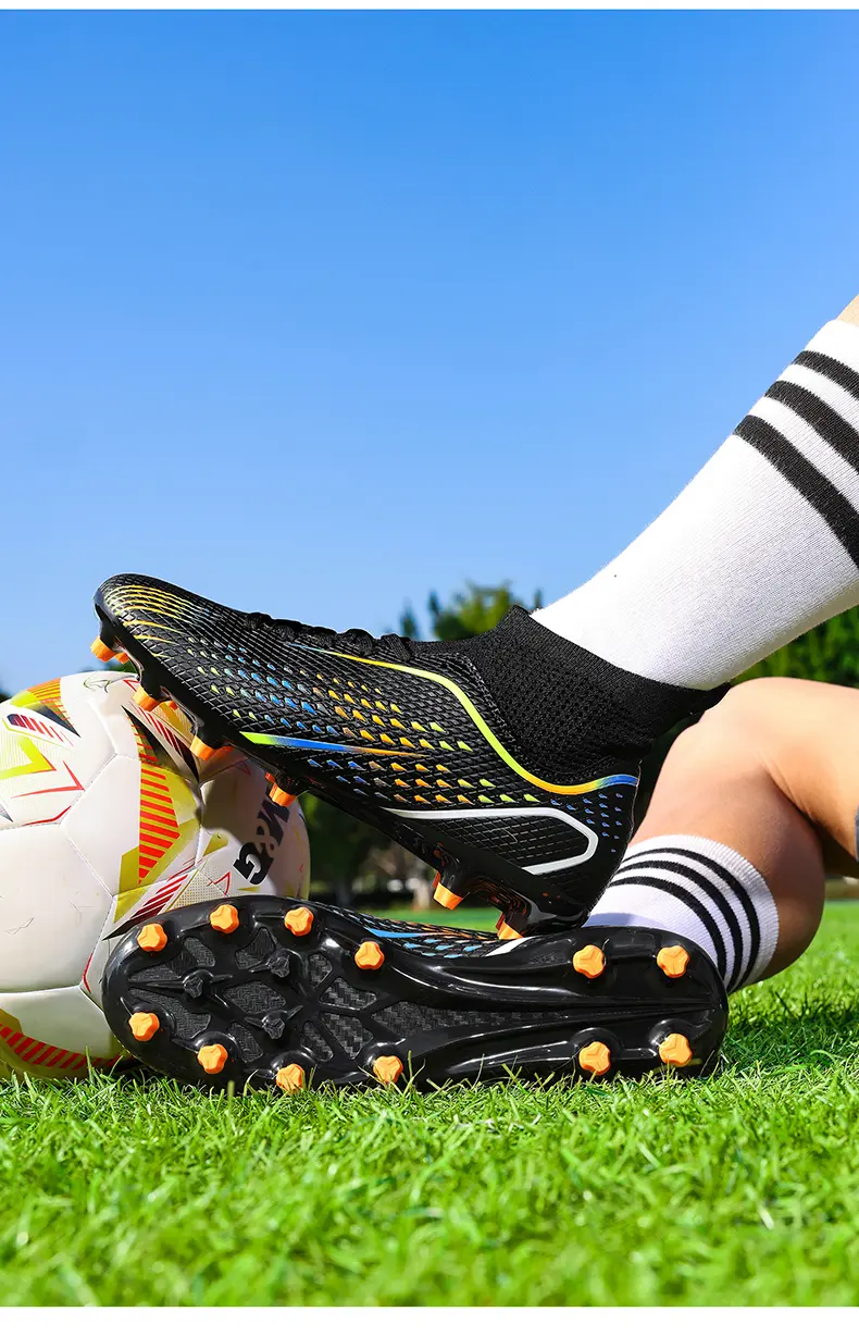 Scarpe da calcio a collo alto con tacchetti per terreni duri e sintetici_voghion.com