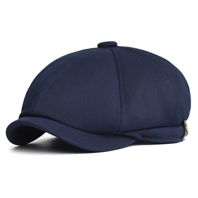 Nowości Wiosna Lato Oddychające Gazeciarz Na Zewnątrz Retro Casual Beret Czapki Ośmiokątny Kapelusz Moda Jednolity Płaskie Czapki_voghion.com