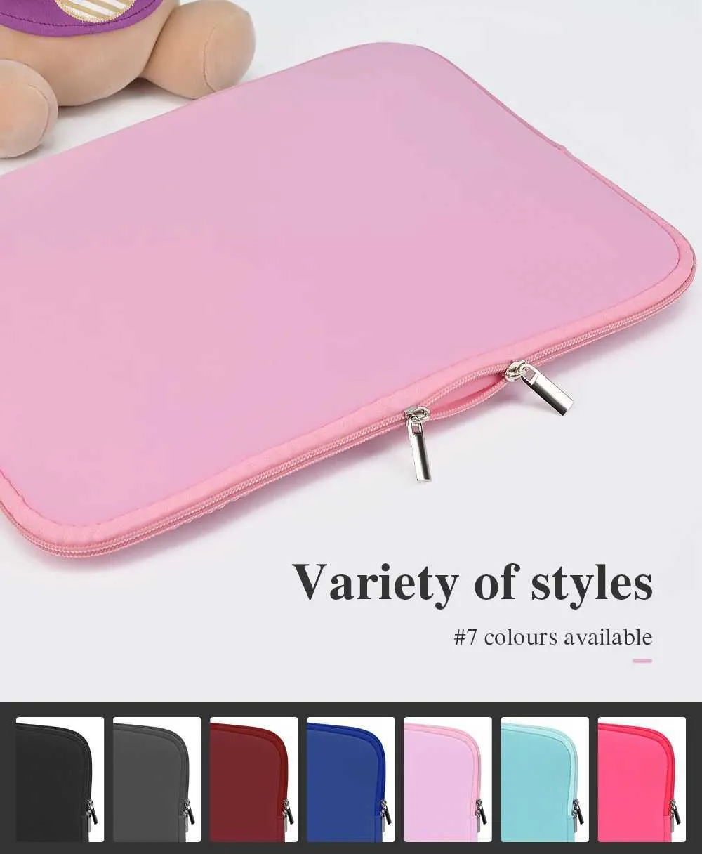Weiche Tasche 14 Zoll Verschleißfestes Notebook für Book Air Pro 13 15.6 Laptoptasche Tablet iPad Cover ZubehörC241101_voghion.com