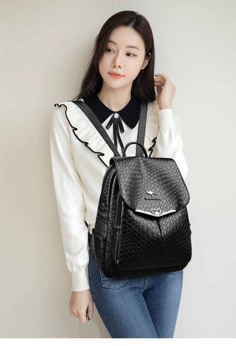 Frauen gewebte Muster Damen Rucksack weichem Leder Mehrzweck mittleren Alters Frauen Mutter Tasche Großhandel_voghion.com