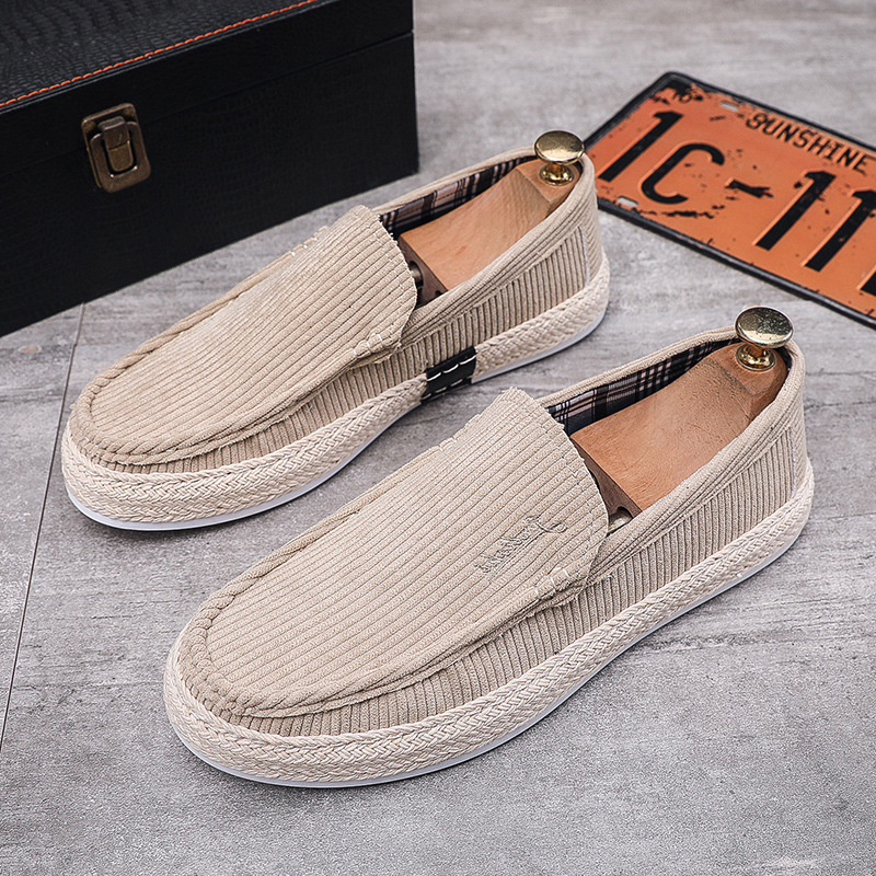 2025 Autumn New Casual Flat Men's Board Single Fisherman's Shoes, One Foot Lazy Sailboat Cloth Shoes 8D9a3_voghion.com