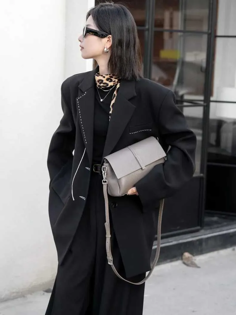 Women's Leather Crossbody Bag, Elegant Versatile Shoulder Bag_voghion.com