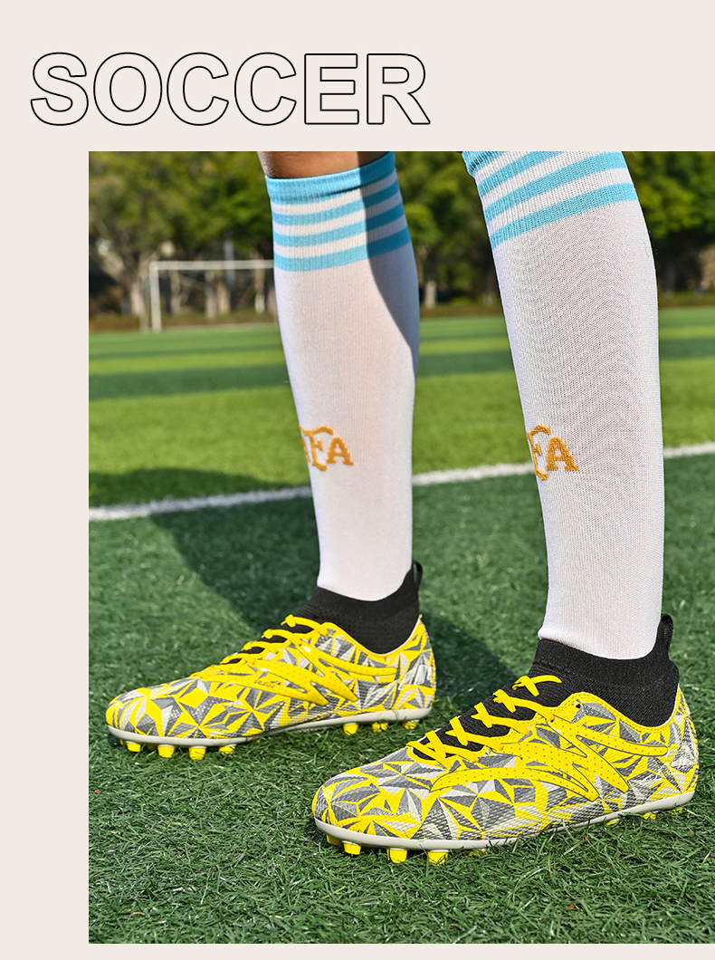 Nieuwe professionele voetbalschoenen lange spikes enkel voetbalschoenen FG antislip ultralichte heren ademende buitensport_voghion.com