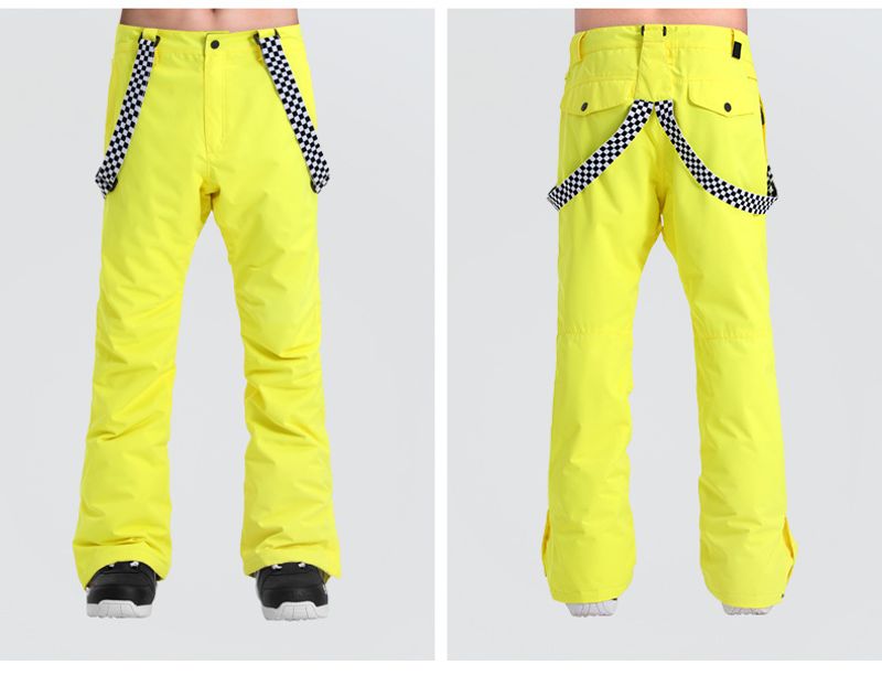 Ski Men's overalls windproof waterproof thick warm adult single and double board sports outdoor ski pants_voghion.com