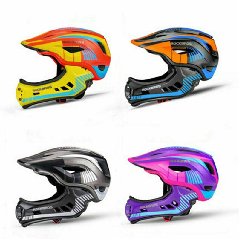 ROCKBROS Fahrrad Kinderhelm Integralhelm Schutzhelm Antischweiß Trenr 48-58CM_voghion.com