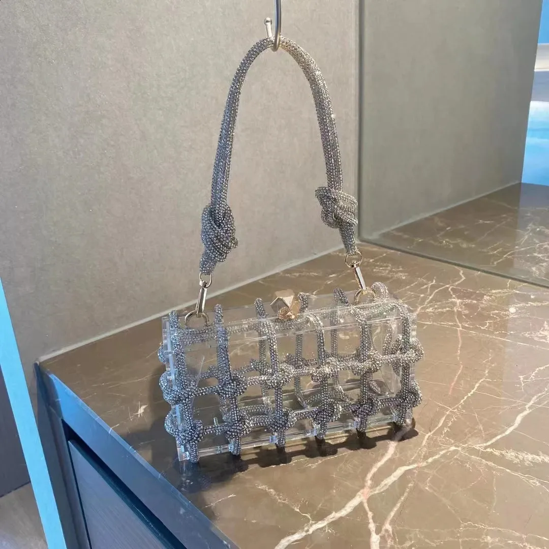 20 Colors Dia Clear Acrylic Box Evening Clutch Bags Women Woven Knotted Rope Rhie Purse And Handbags 240725_voghion.com