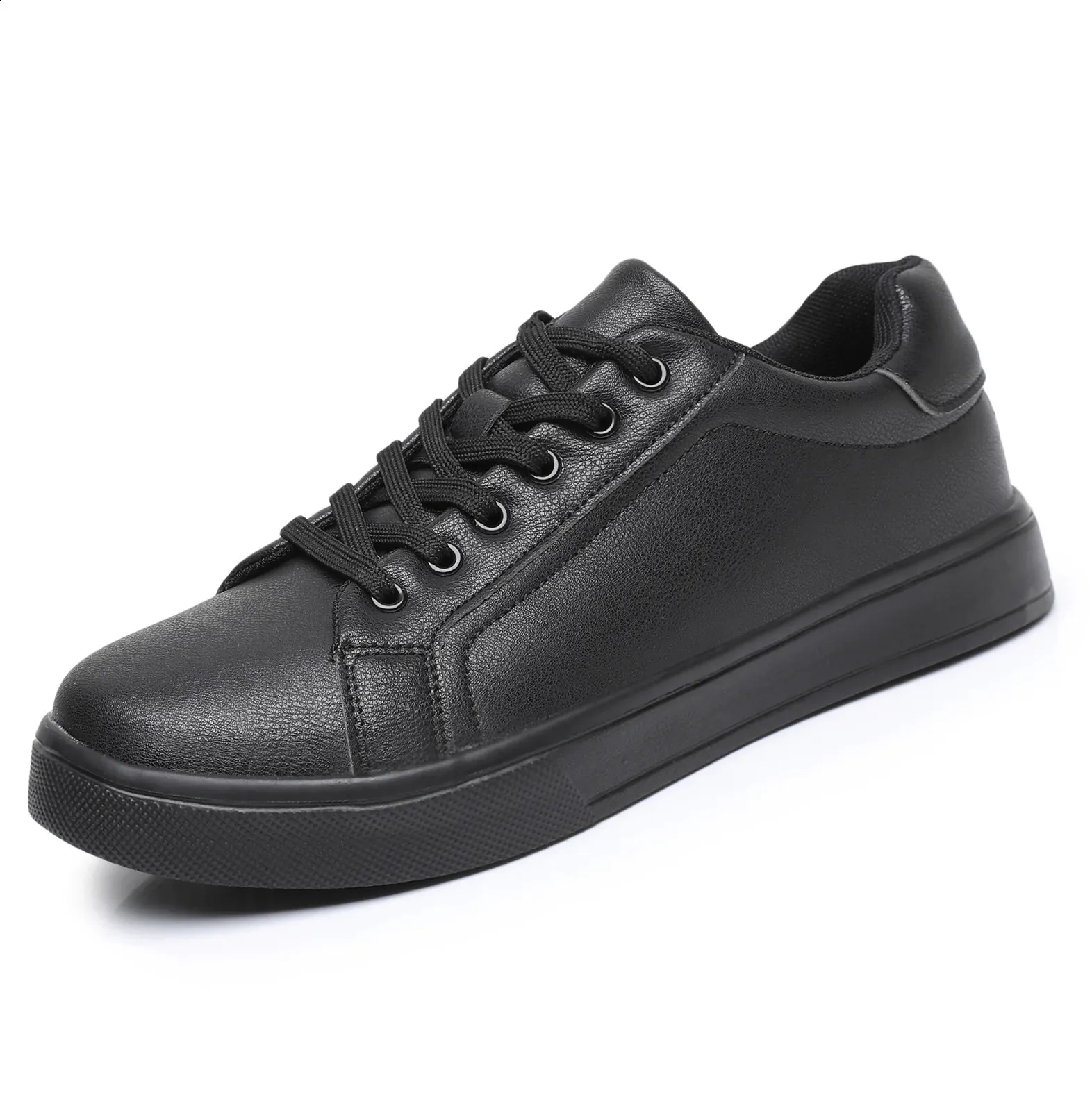 Tenis Mascuo 241105 - Zapatillas de deporte ligeras y cómodas para hombre, color blanco y negro, informales, para caminar_voghion.com