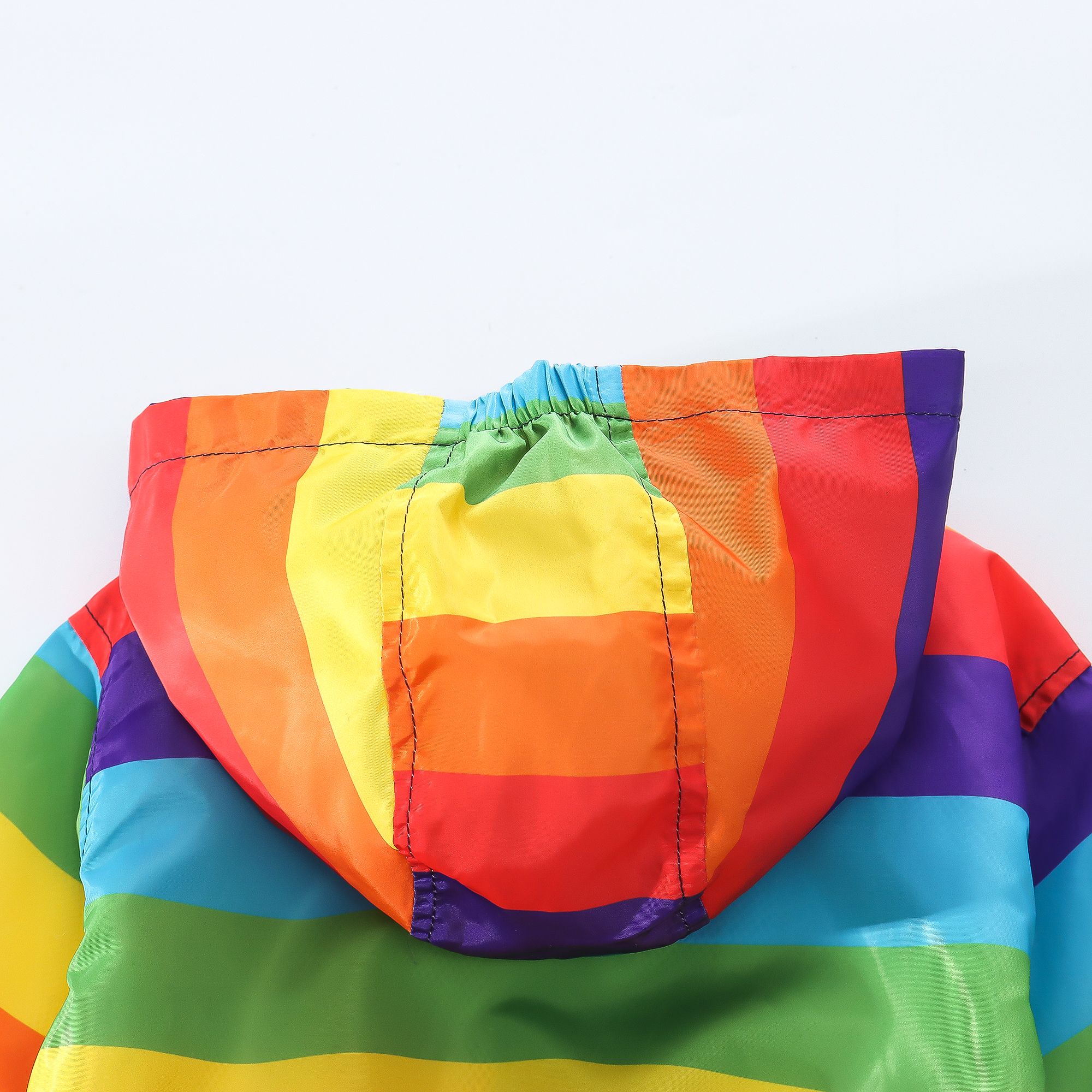 Children's Autumn Coat Rainbow Color Hooded Jacket High Quality Children's Clothing_voghion.com