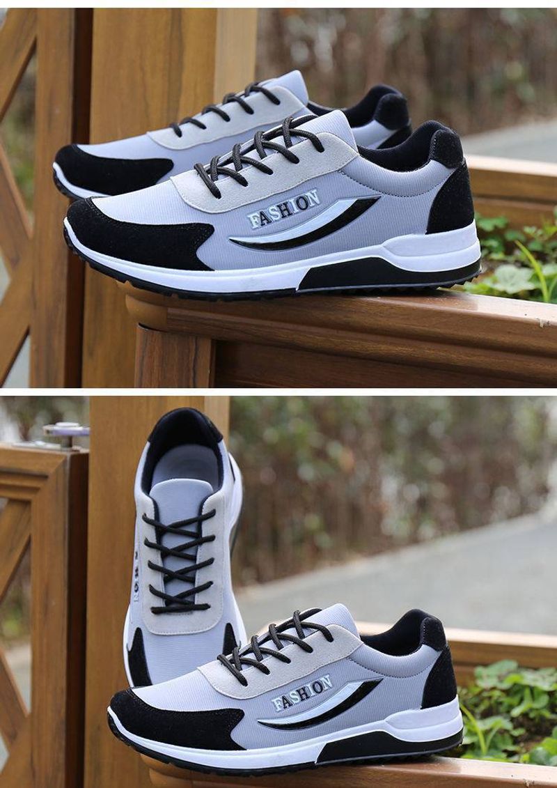 New Autumn Korean Breathable Running Foreign Trade Fashion Sneaker Men's Casual Shoes_voghion.com