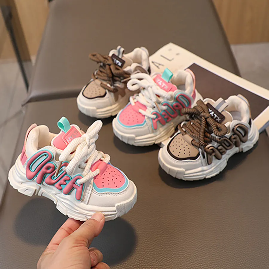 Cutefeet Kinder Tennis Laufschuhe Größen 21-36 Sportschuhe für Babys und Kleinkinder, einfarbig, 1-6 Jahre_voghion.com