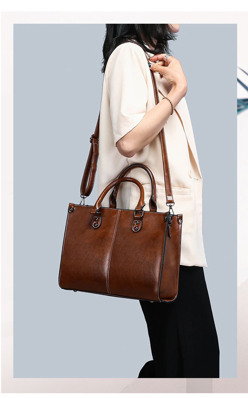 large tote handbag splicing shoulder messenger women's bag_voghion.com